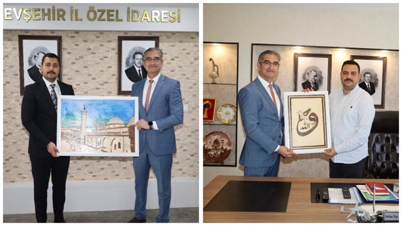 İl Müdürü Keskin, İl Özel İdare Genel Sekreteri Balak ve İl Genel Meclis Başkanı Feralan'a Ziyaret