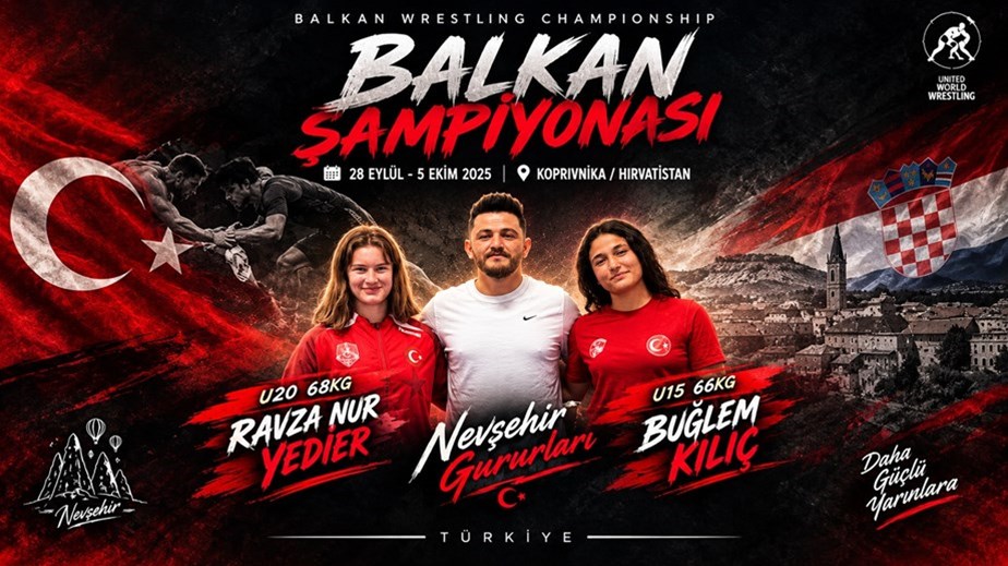 Nevşehirli Güreşçiler Balkan Şampiyonası’nda Milli Formayla Mücadele Edecek