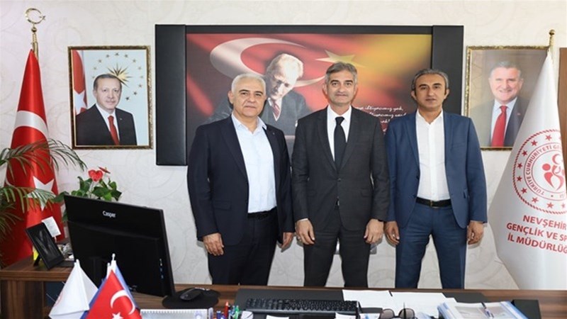 İl Defterdarı Sarı ve Ticaret İl Müdürü Taygurt'tan İl Müdürü Keskin'e Ziyaret