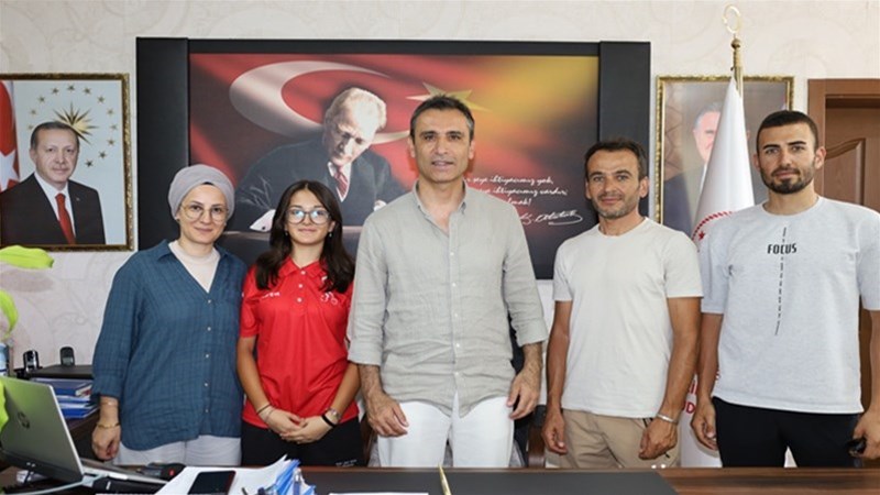 Sporcumuz'dan Avrupa Yolculuğu Öncesi İl Müdürü Özdemir’e Ziyaret