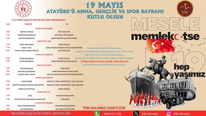 Gençlik Haftası Faaliyetleri İlimizde Coşkuyla Kutlanacak	