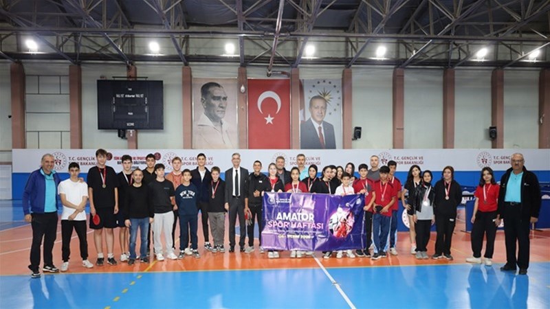 Amatör Spor Haftası Kapsamında Masa Tenisi Turnuvası Sona Erdi