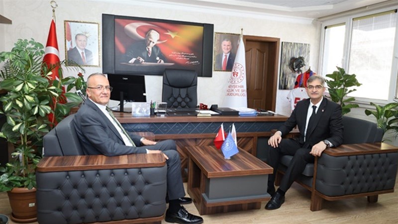 Kapadokya Üniversitesi Rektörü Karasar'dan İl Müdürü Keskin'e Ziyaret