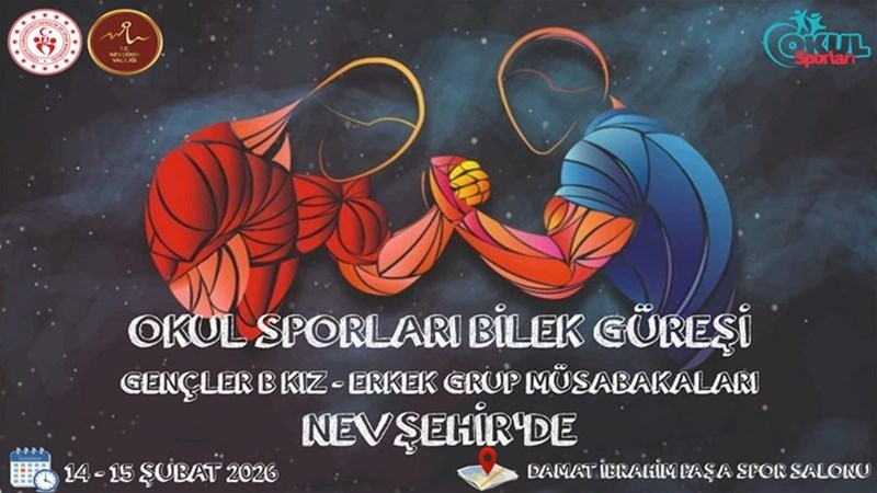 Okul Sporları Bilek Güreşi Genç B Grup Müsabakaları Nevşehir'de