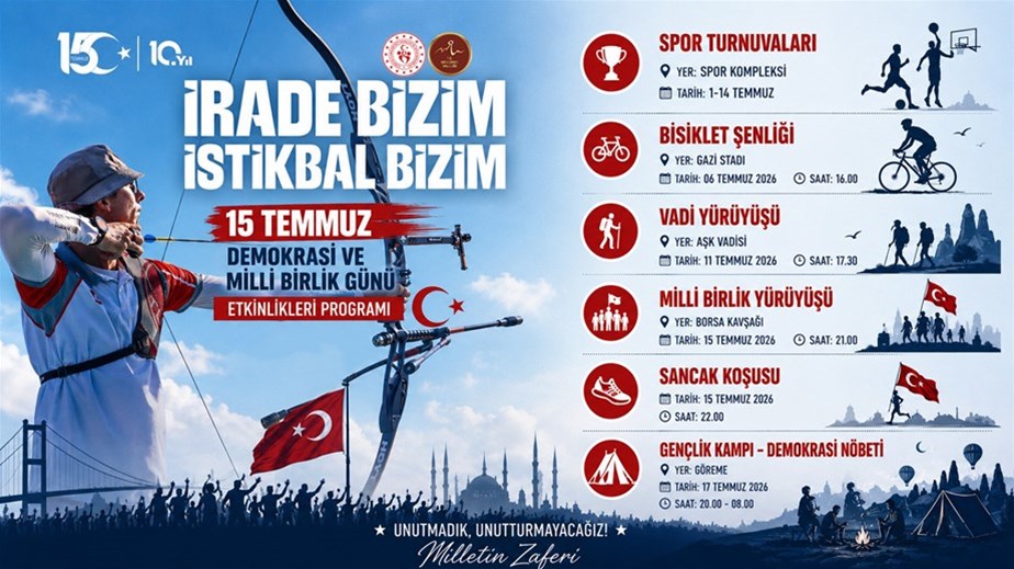 Nevşehir'de 15 Temmuz Etkinlikleri Tüm Hızıyla Devam Ediyor