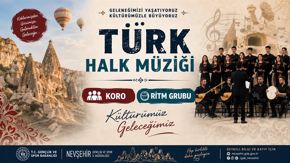 Türk Halk Müziği Koro ve Ritim Grubu Çalışmaları İçin Başvurular Başlıyor